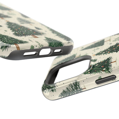 Festive Christmas Tree Forest Pattern – MagSafe iPhone Series Case