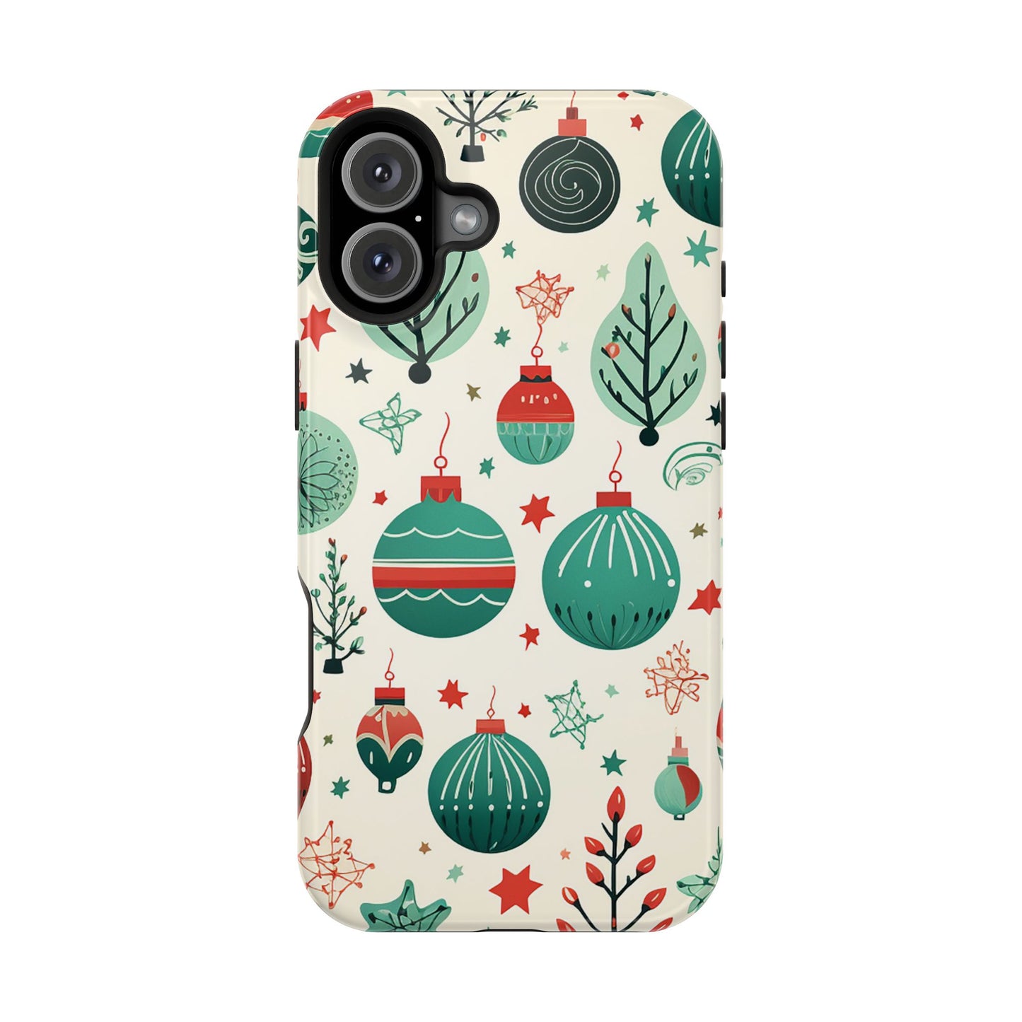 Vintage Christmas Ornaments Pattern – MagSafe iPhone Series Case