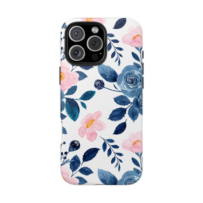 Pastel Garden Charm – iPhone Series Case with Watercolor Flowers