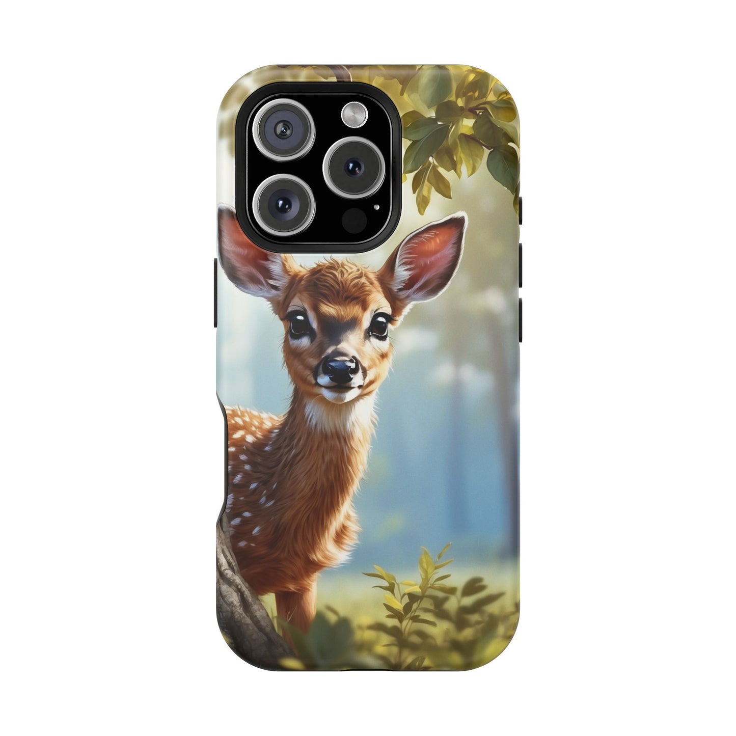 Whimsical Fawn in a Sunlit Forest MagSafe iPhone Case