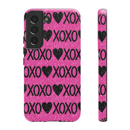 XOXO Glitter Hearts Samsung Case