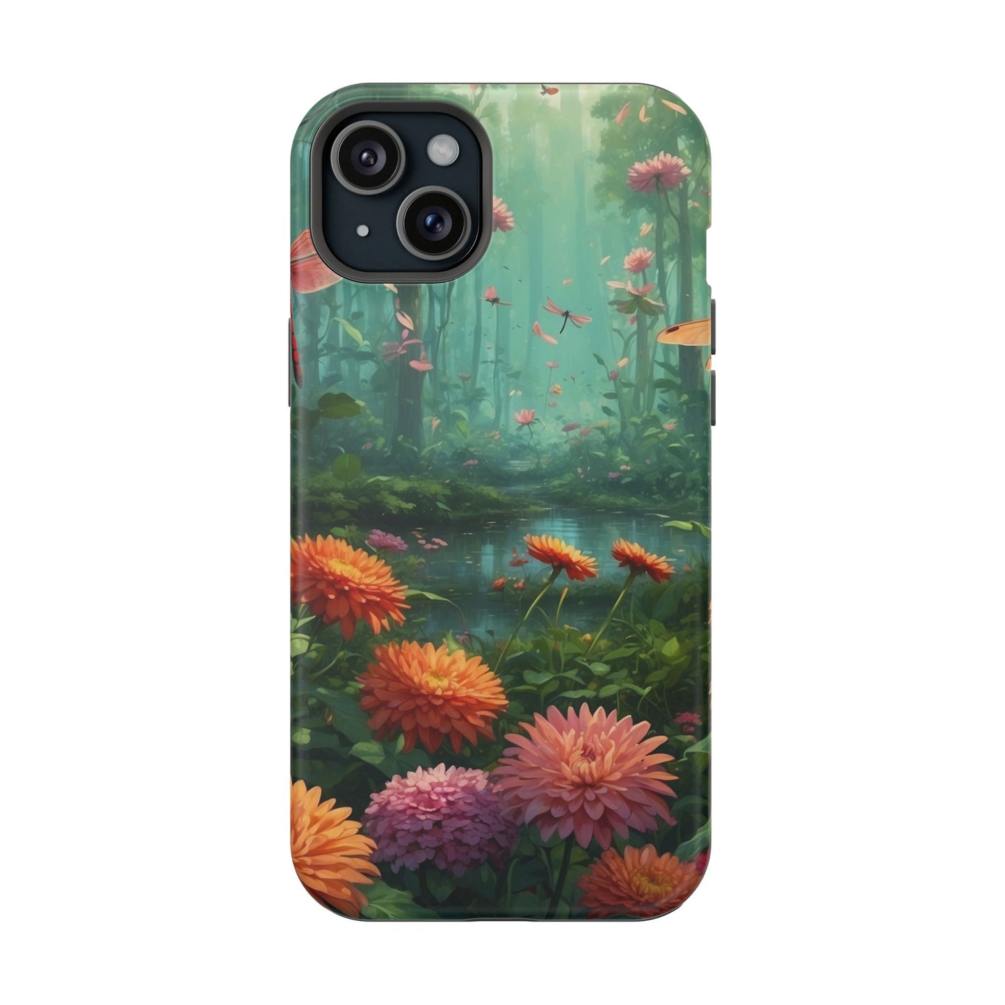 Enchanted Forest Dragonflies & Blossoms – MagSafe iPhone Series Case