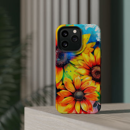 Vibrant Sunflower Splash - MagSafe iPhone Series Case