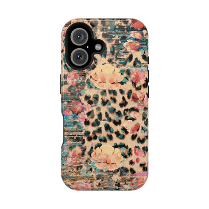 Rustic Floral Leopard - MagSafe iPhone Series Case