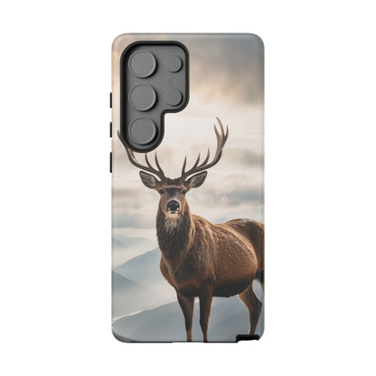 Alpine Majesty: Stag in Snow – Samsung Galaxy Case