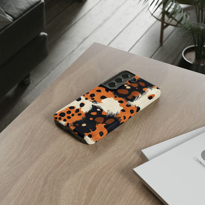 Cheetah Plaid Samsung Case – Brown & Black Pattern