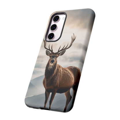 Alpine Majesty: Stag in Snow – Samsung Galaxy Case