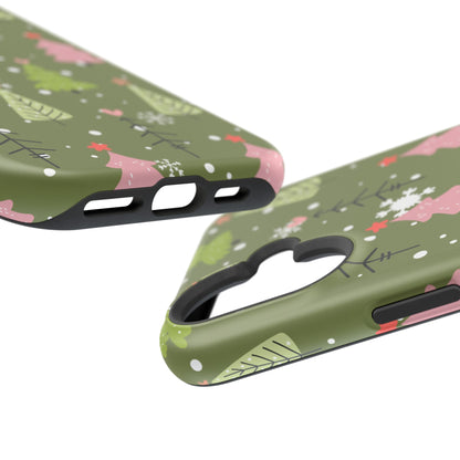 Whimsical Christmas Tree Pattern – MagSafe Phone Series Case