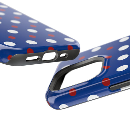 Patriotic Polka Dots – MagSafe iPhone Case