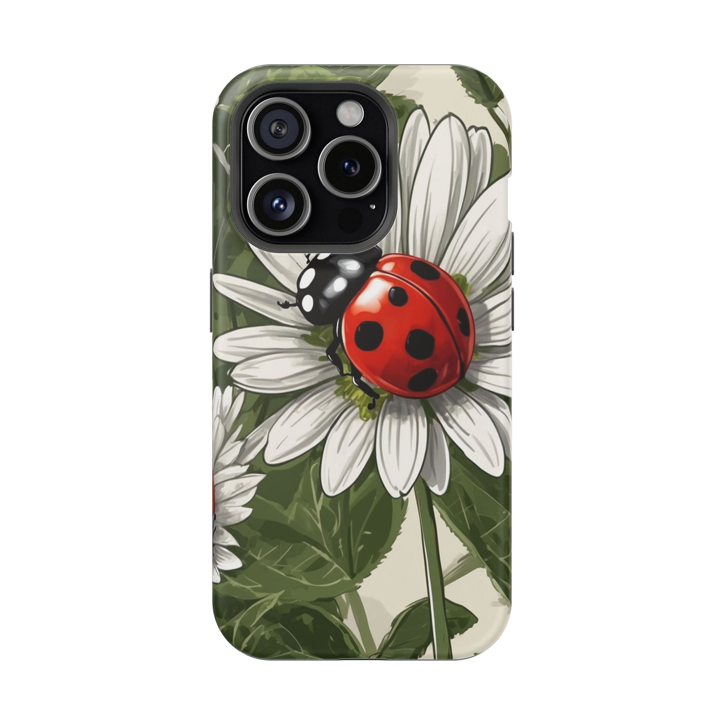 Ladybug & Daisy Garden Charm - MagSafe iPhone Case