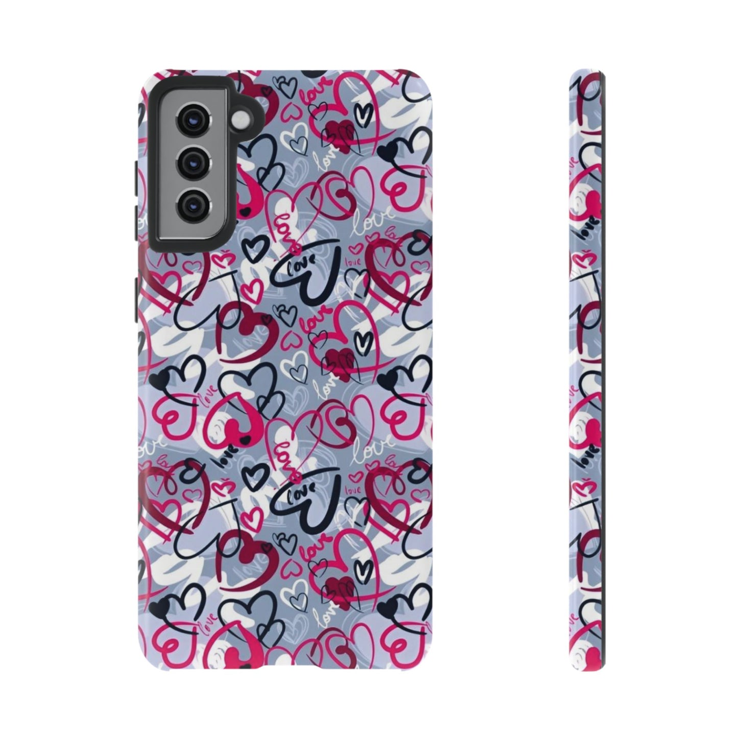 Graffiti Love Hearts Samsung Galaxy Case