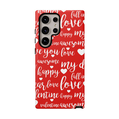 Valentine Words Pattern – Samsung Galaxy Case