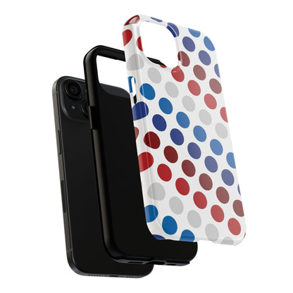 Patriotic Polka Dots - iPhone Case