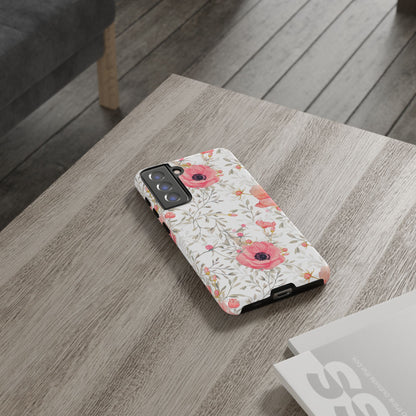 Pink Floral Watercolor Samsung Galaxy Case – Elegant Blossom Design