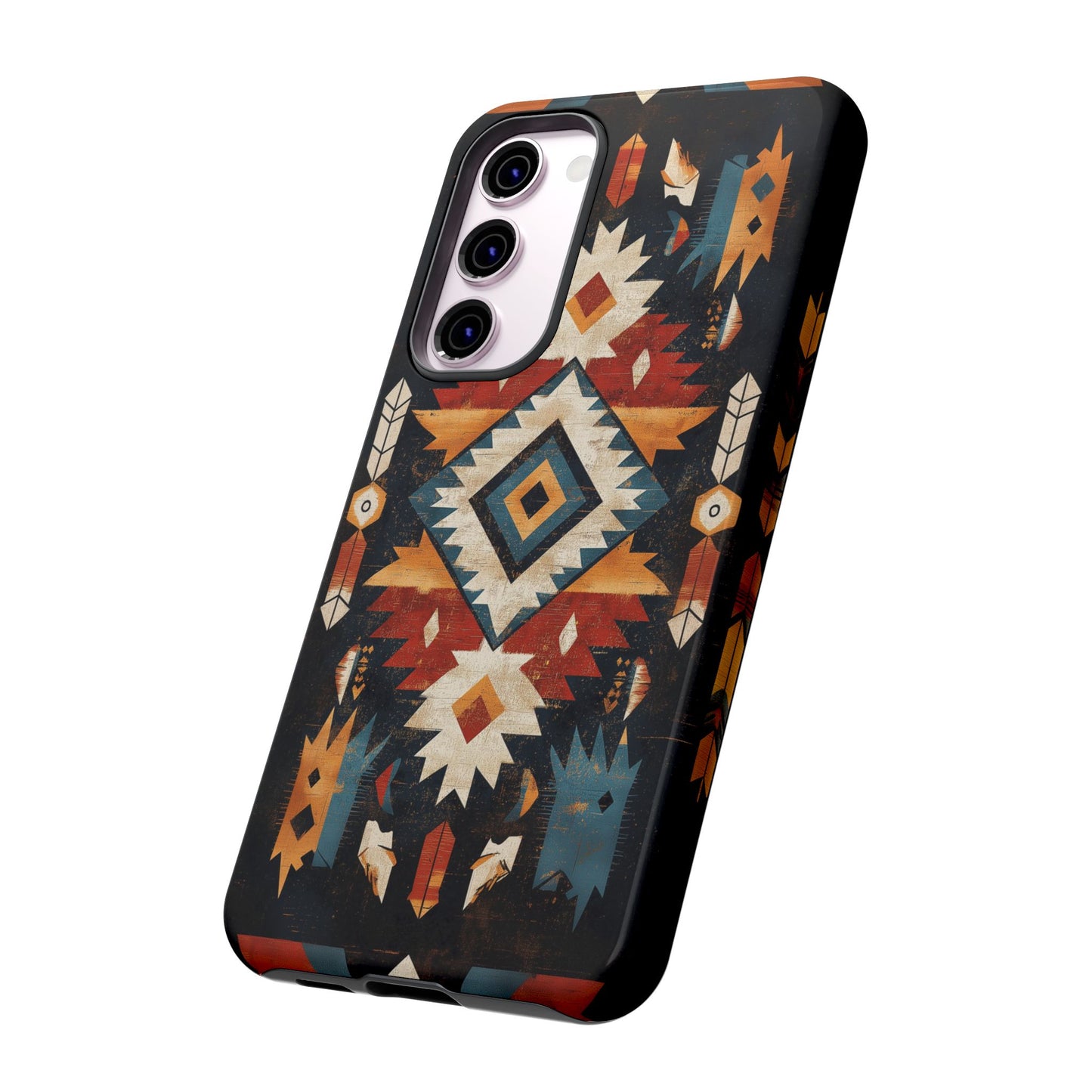 Southwestern Arrow & Diamond Tough Samsung Galaxy Case – Bold Tribal Design, Dual-Layer Protection