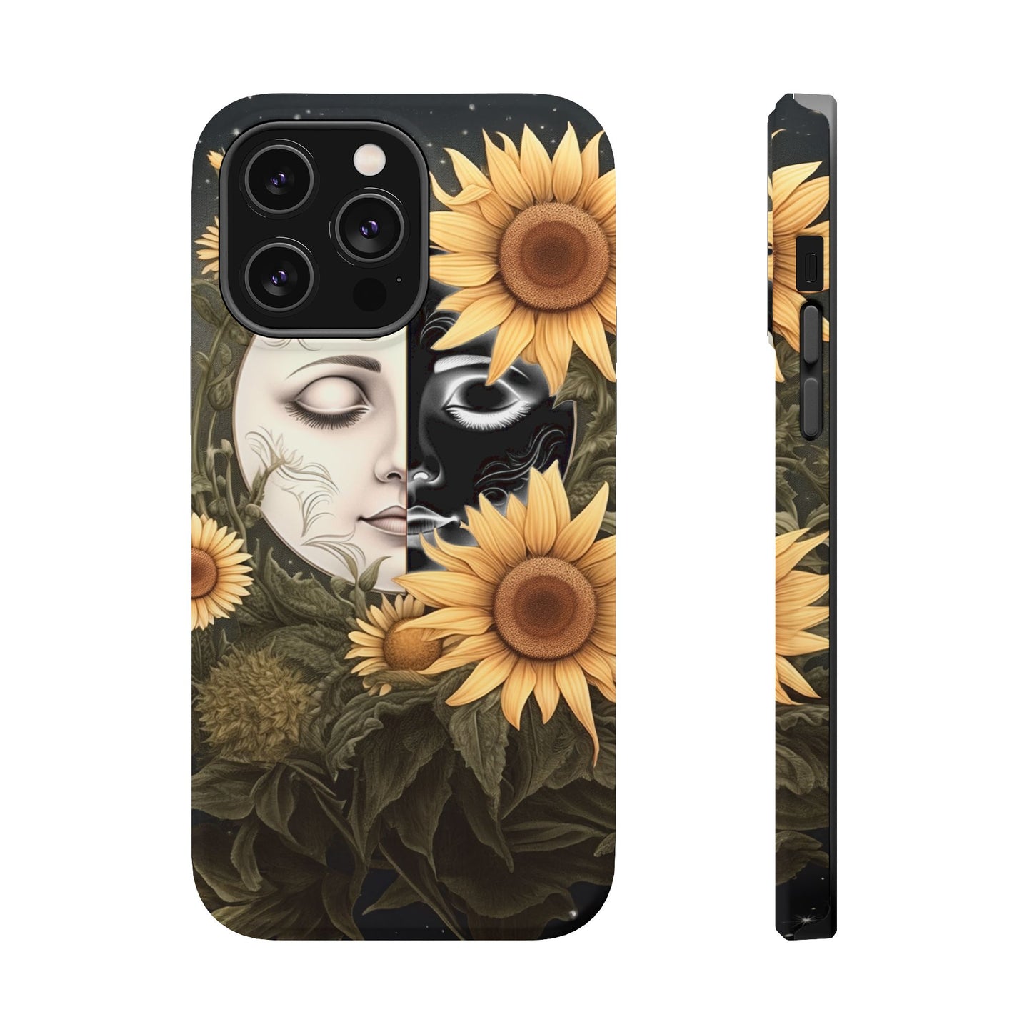 Sunflower Moon and Stars MagSafe Case – Ethereal Art