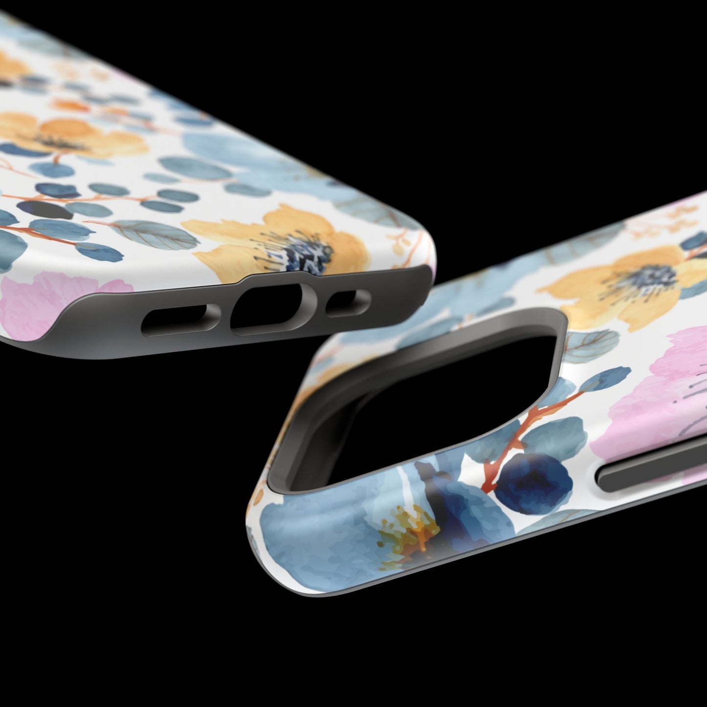 Spring Radiance – MagSafe Case with Vibrant Watercolor Floral Design