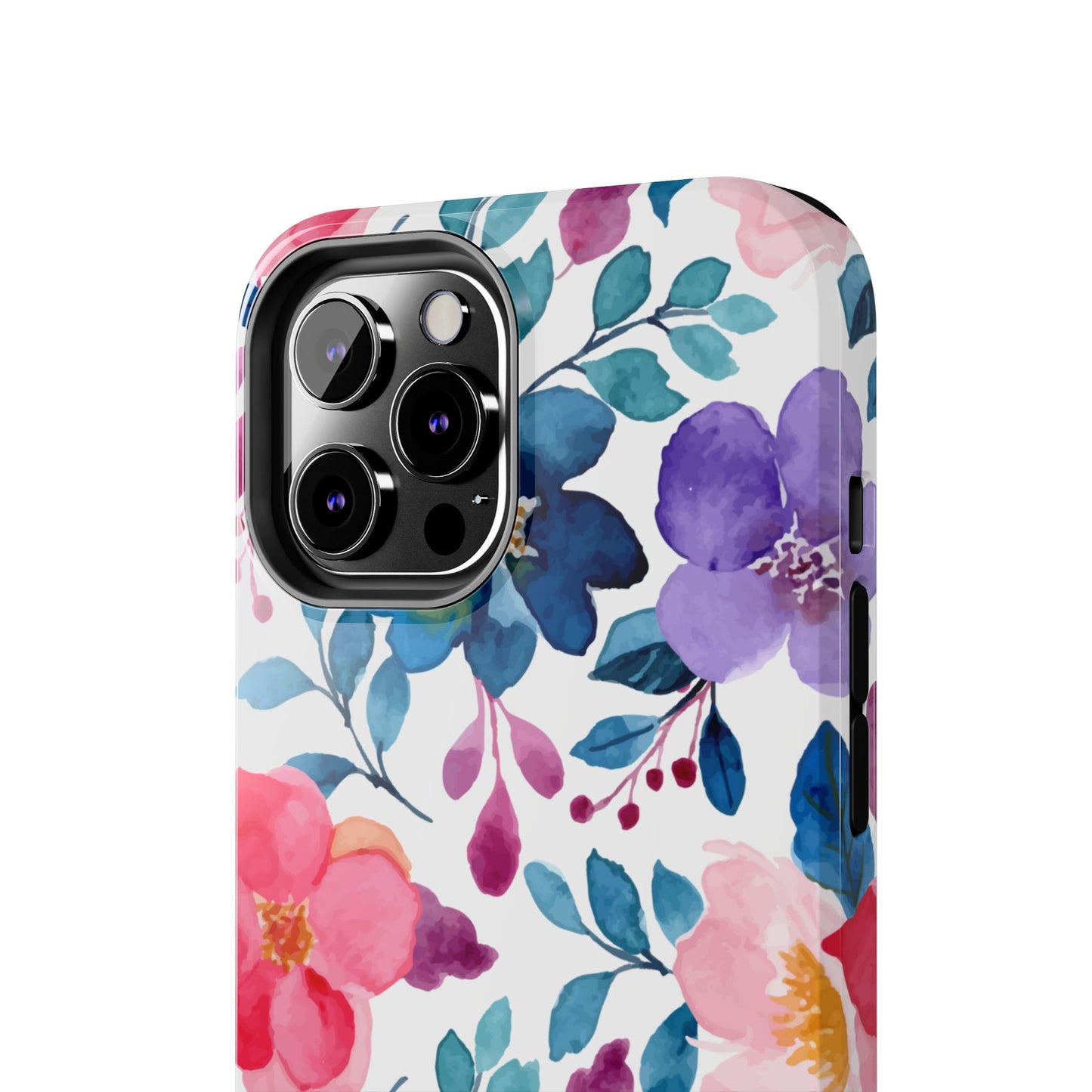 Mystic Bloom – iPhone Case with Elegant Watercolor Floral Design