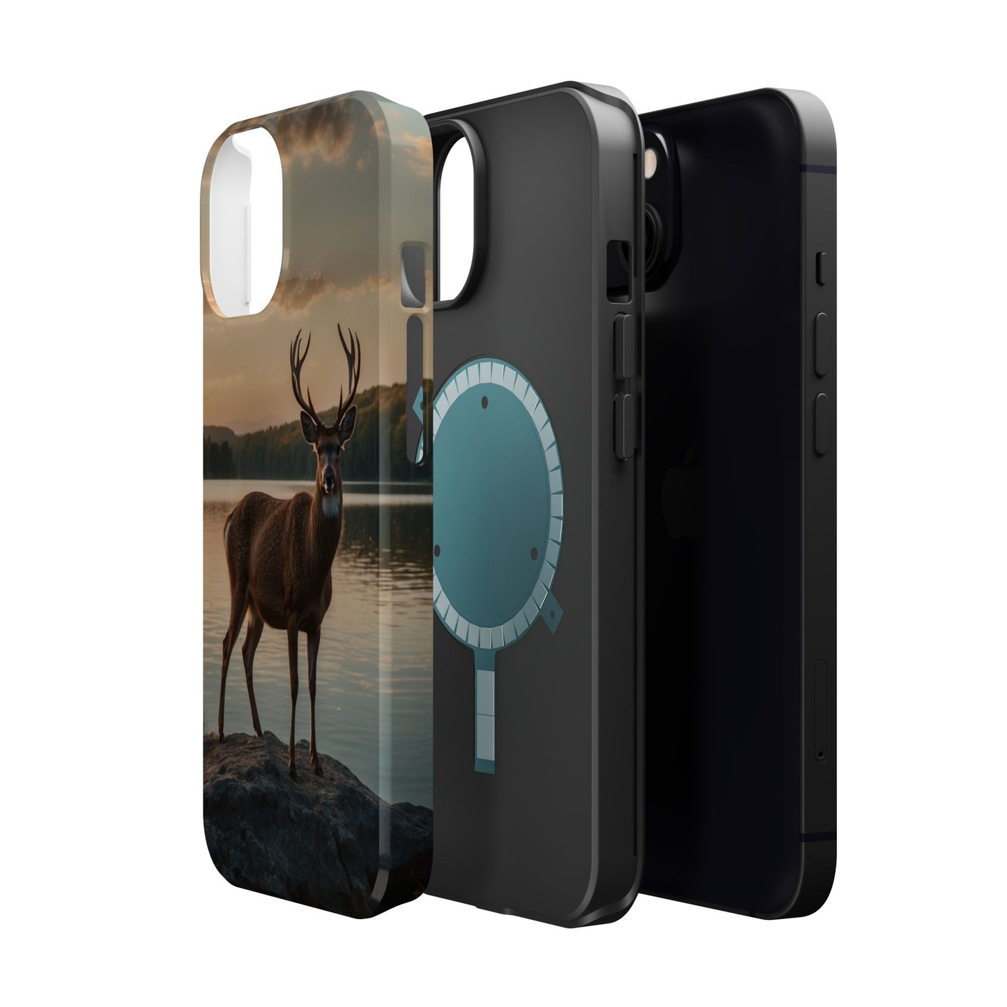 Majestic Stag at Sunset – MagSafe iPhone Case