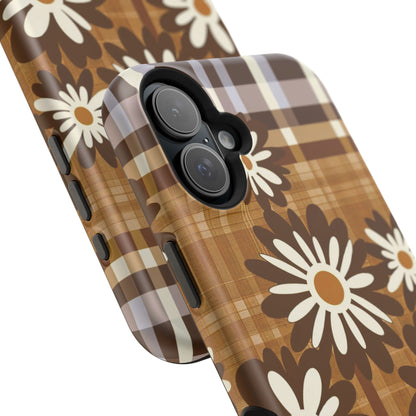 Rustic Bloom Plaid iPhone Case