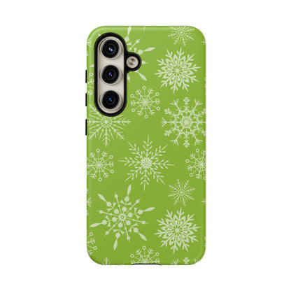 Green Snowflake Pattern – Samsung Galaxy Series Case