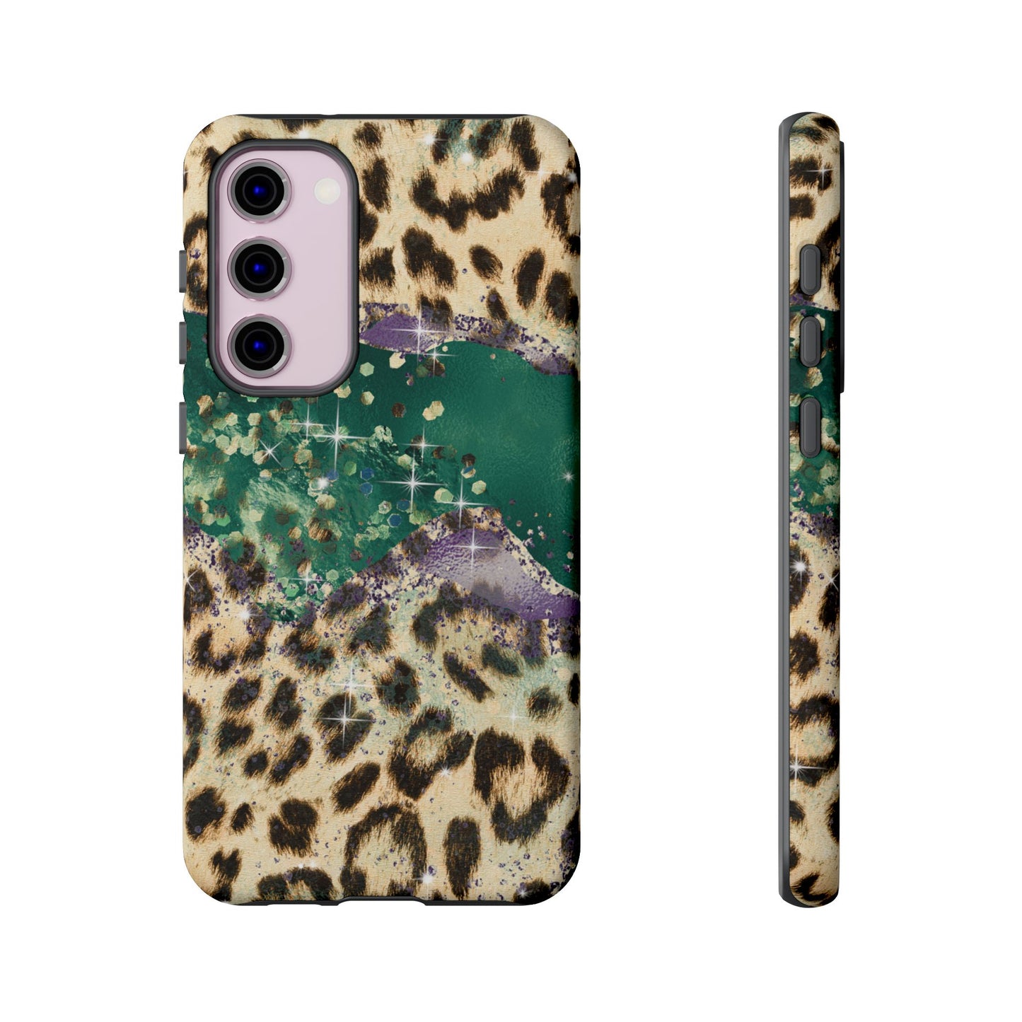 Emerald Glitter Leopard Print - iPhone Series Case