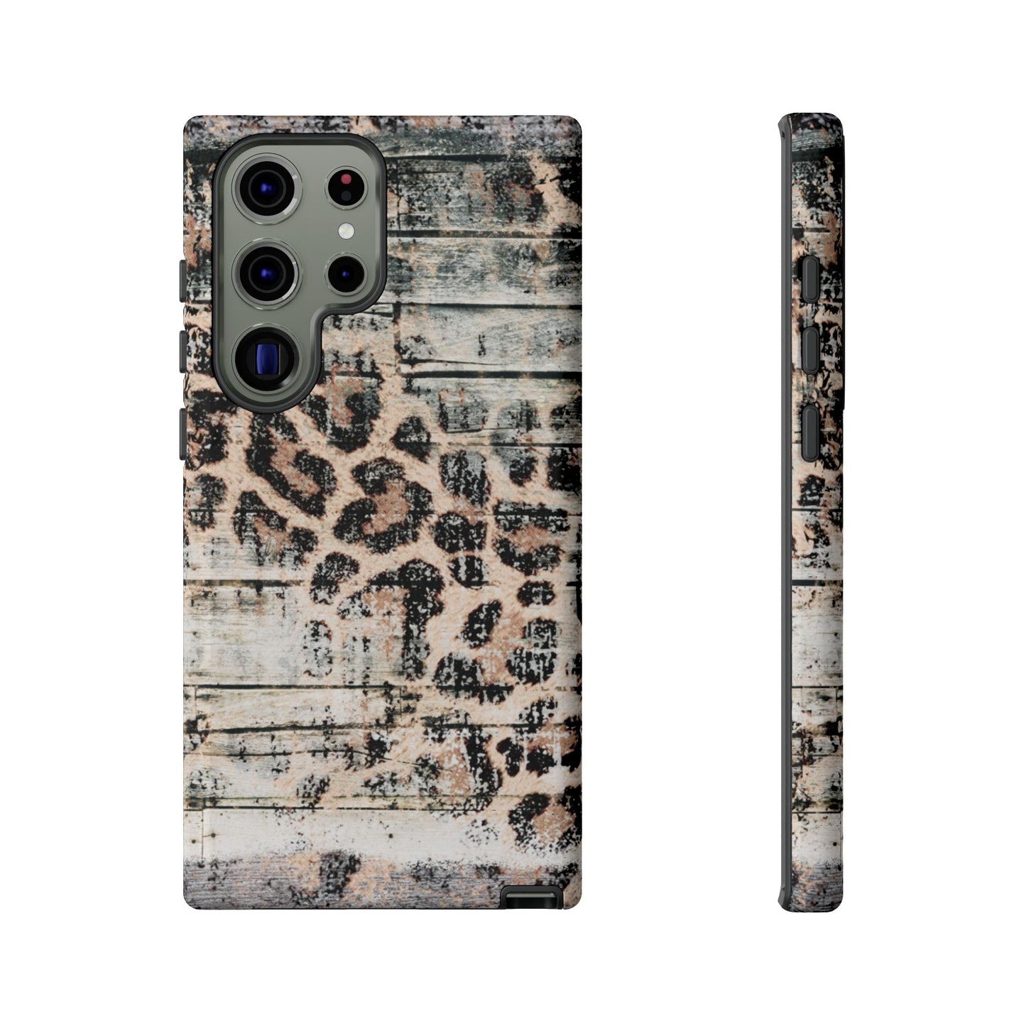 Rustic Leopard Wood Print - iPhone Series Case