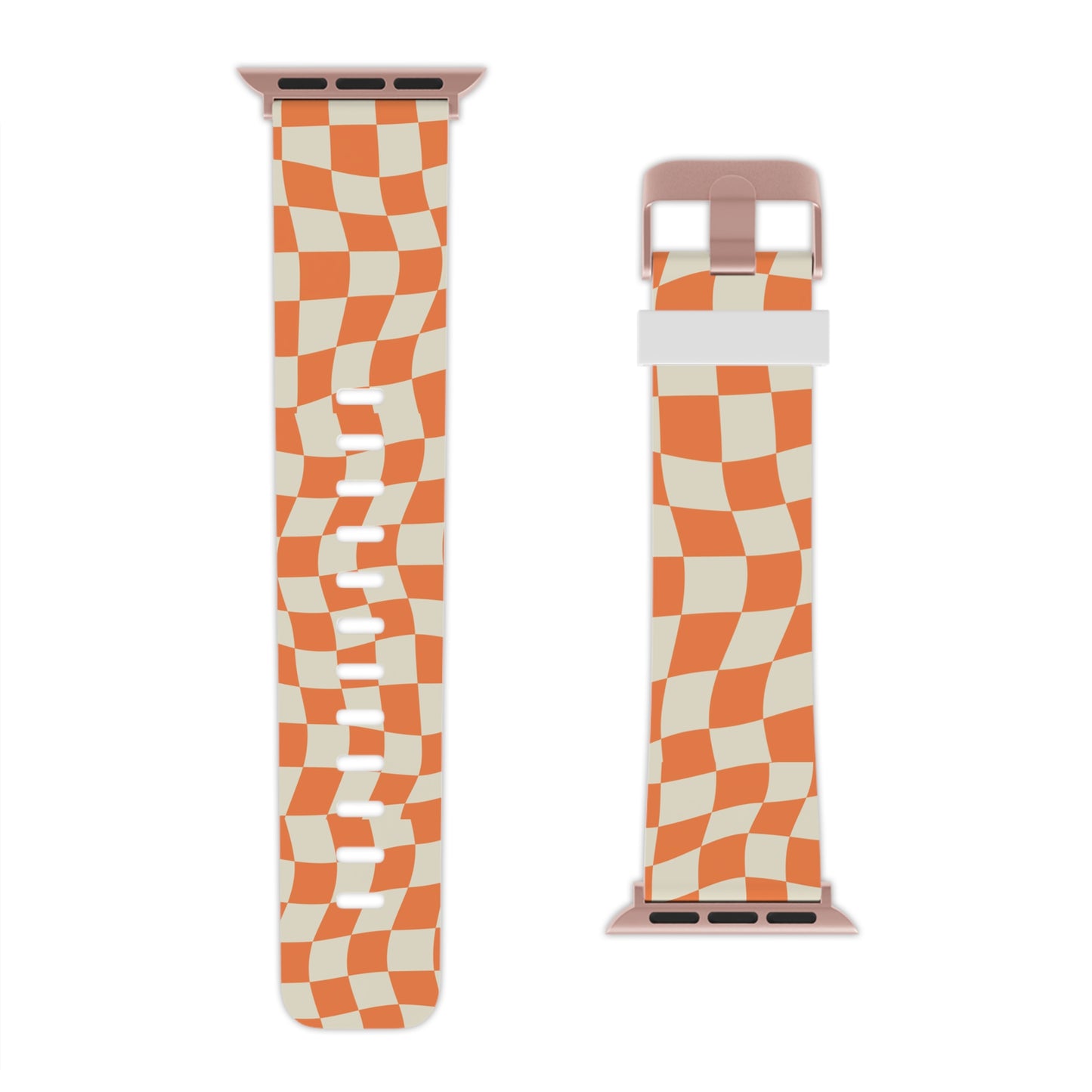 Wavy Retro Checkerboard Apple Watch Band