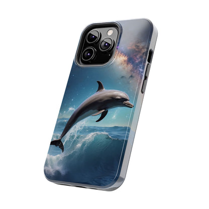 Dolphin Galaxy Splash - iPhone Case