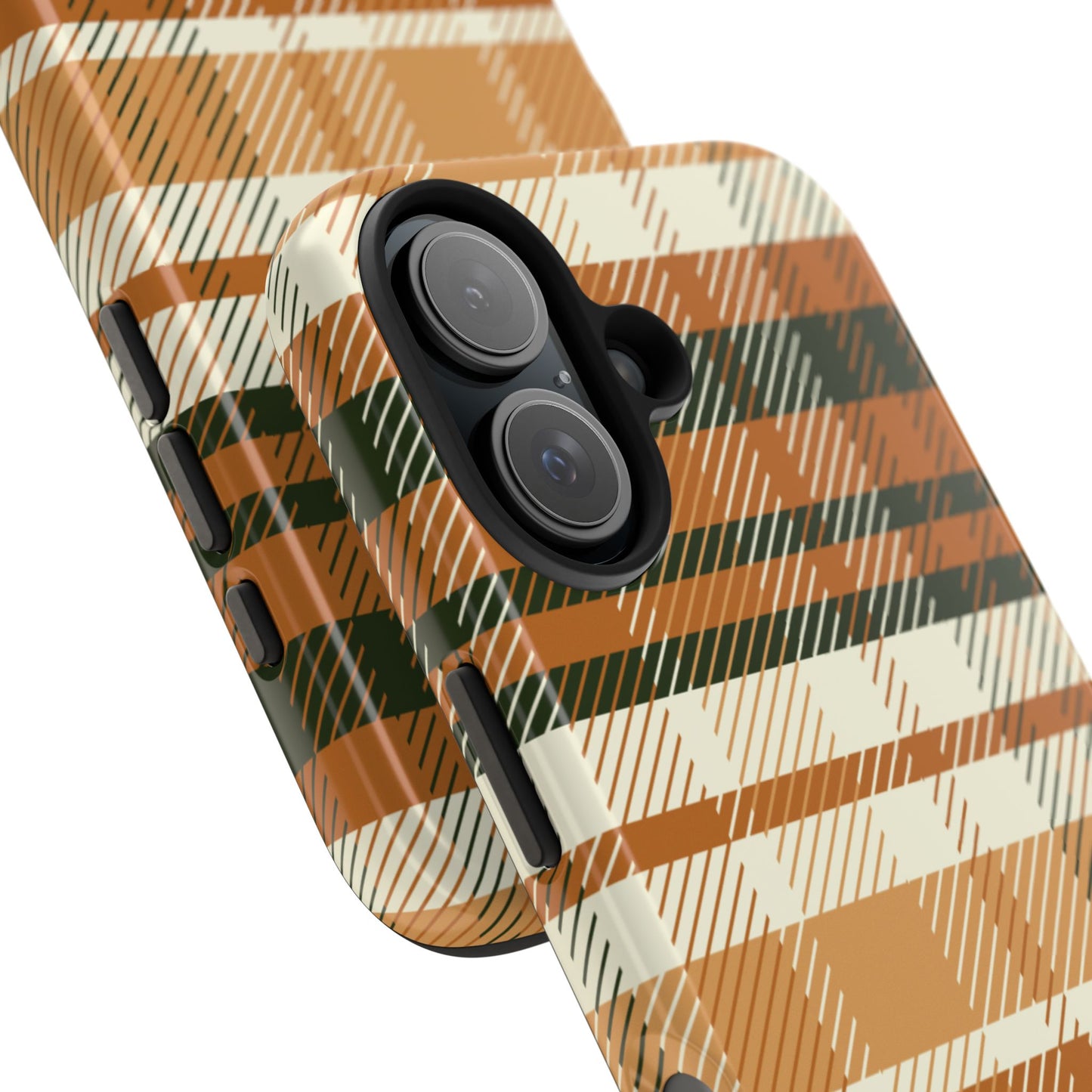 MagSafe Case - Pumpkin Spice Plaid Design