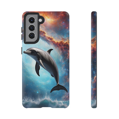 Cosmic Dolphin Space Vibes - Samsung Galaxy Case