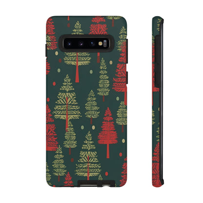 Retro Christmas Trees Pattern - Samsung Galaxy Series Case