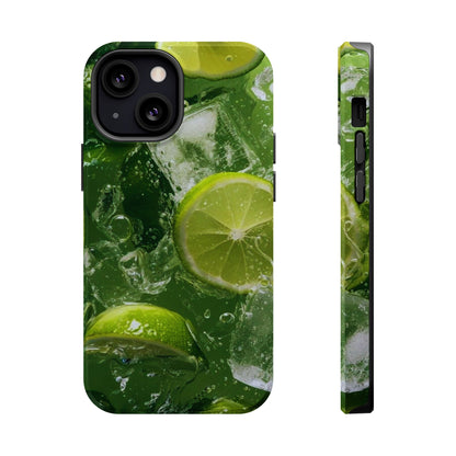 Refreshing Lime Splash MagSafe iPhone Case – Tough Protection, Vivid Dual-Layer Design