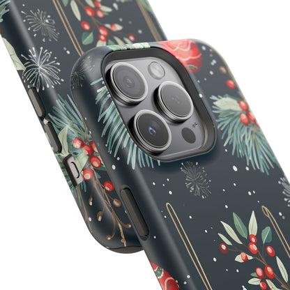 Elegant Christmas Ornaments and Pine - MagSafe iPhone Series Case