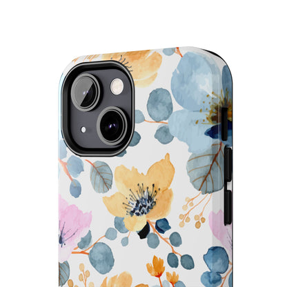 Spring Radiance – iPhone Series Case with Bright Watercolor Flowers