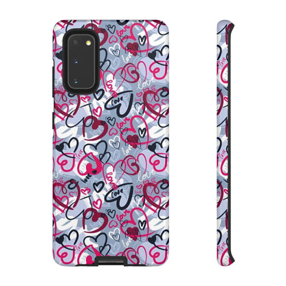 Graffiti Love Hearts Samsung Galaxy Case