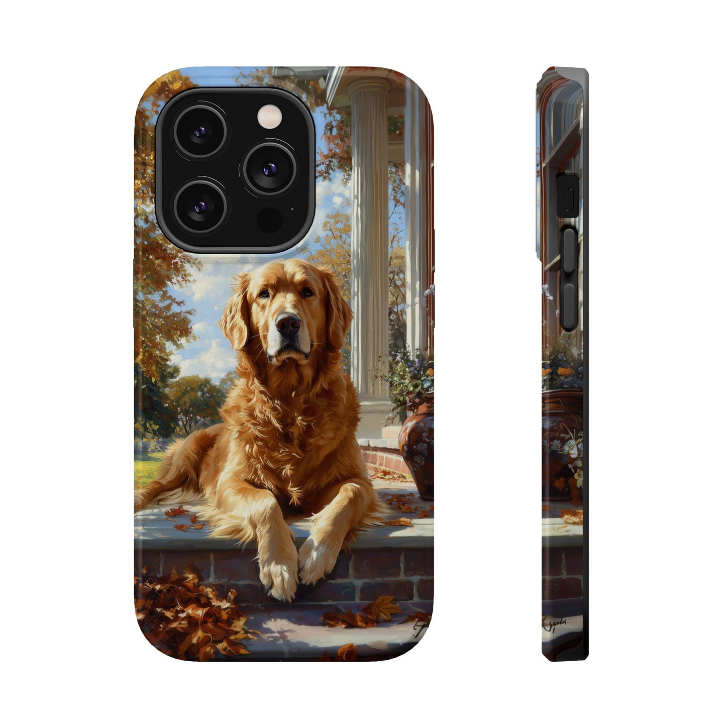 Golden Retriever Autumn Serenity - MagSafe iPhone Series Case