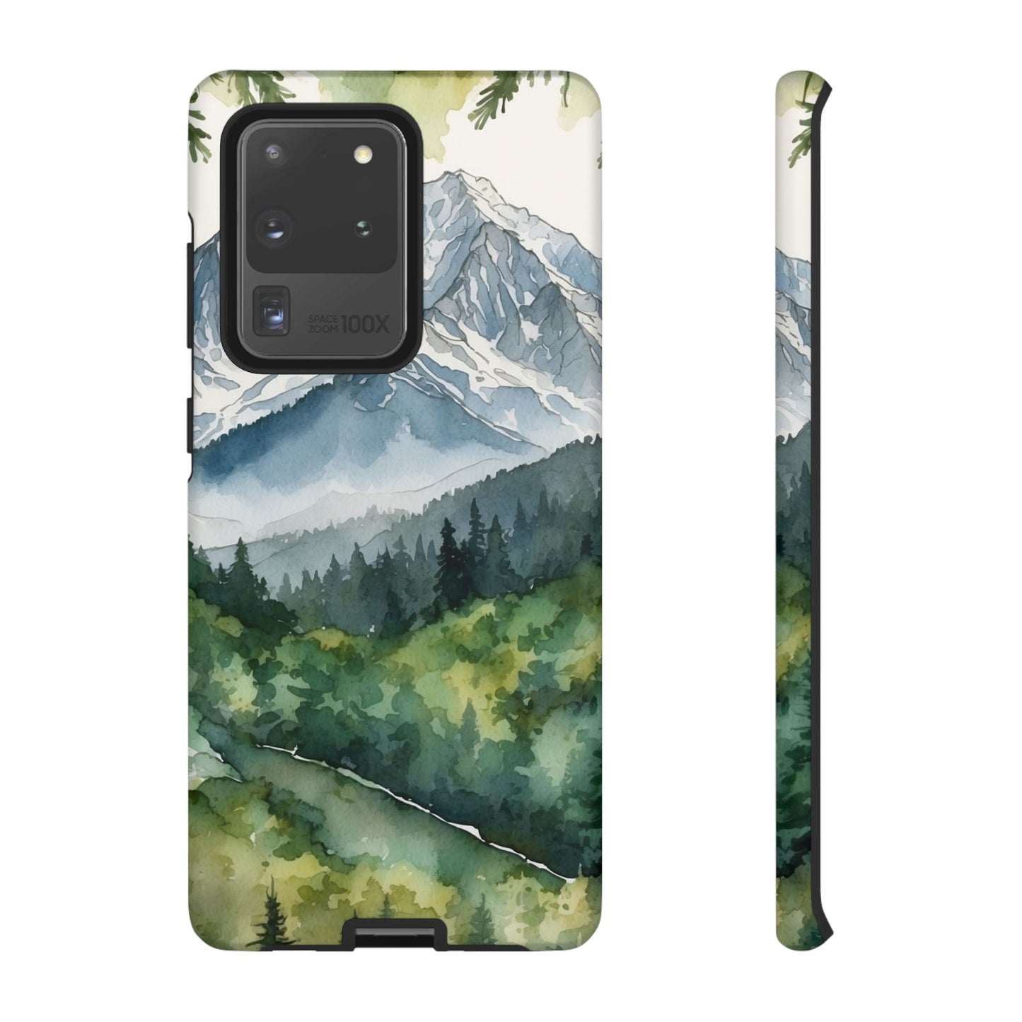 Watercolor Alpine Mountainscape - Samsung Galaxy Case