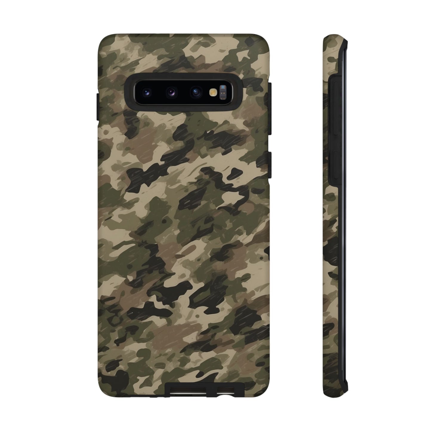 Classic Light Brown Camouflage – Premium Samsung Galaxy Case, Rugged and Stylish