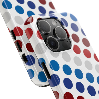 Patriotic Polka Dots - iPhone Case