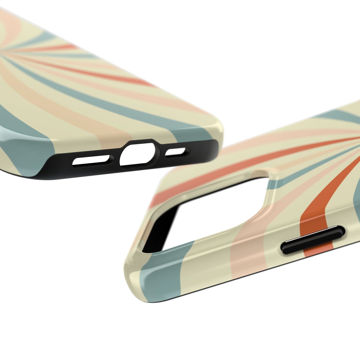 Retro Swirl iPhone Case – Durable, Vintage-Inspired Design with Dual-Layer Protection