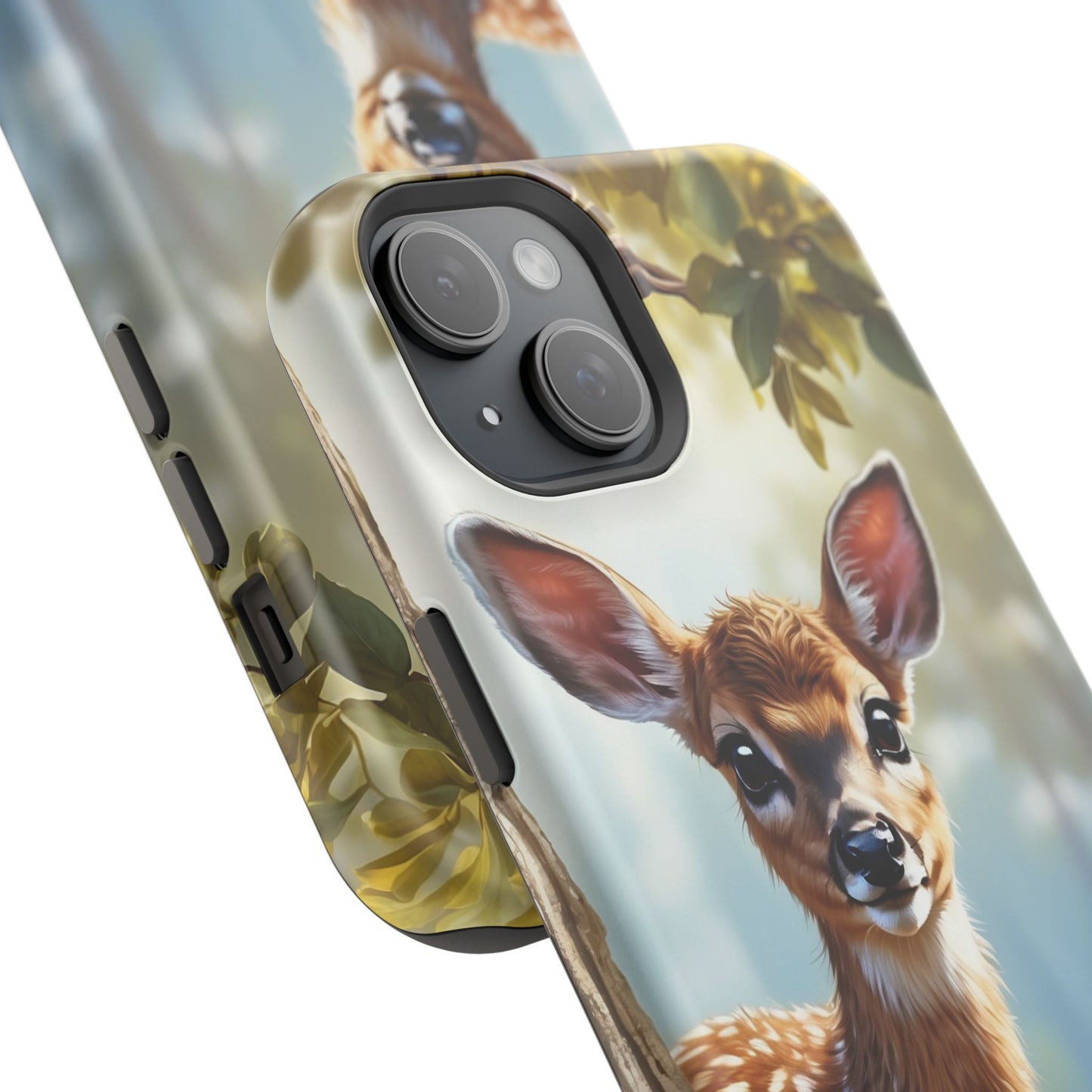 Whimsical Fawn in a Sunlit Forest MagSafe iPhone Case