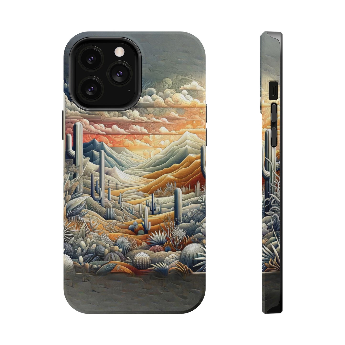 Rugged Elegance Cactus iPhone Case