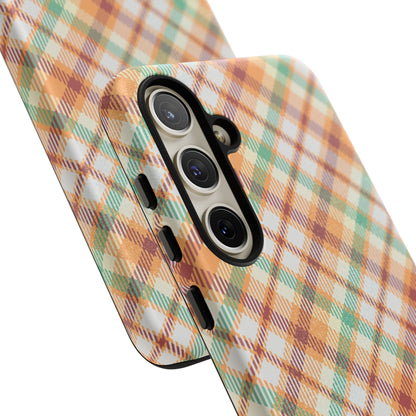 Samsung Galaxy Case - Autumn Harvest Plaid Design