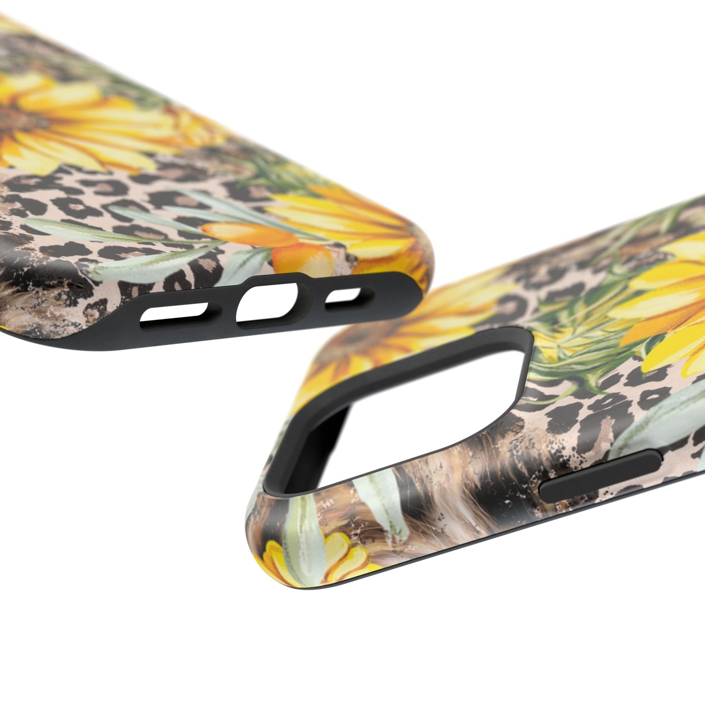 Leopard Sunflower Chic - MagSafe  iPhone Series Case