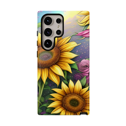 Whimsical Sunflower & Rose Garden - Samsung Galaxy Series Case