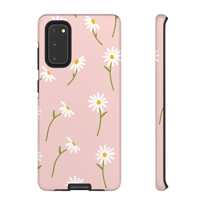 Daisy Delight Tough Samsung Galaxy Case – Cute Floral Design with Dual-Layer Protection