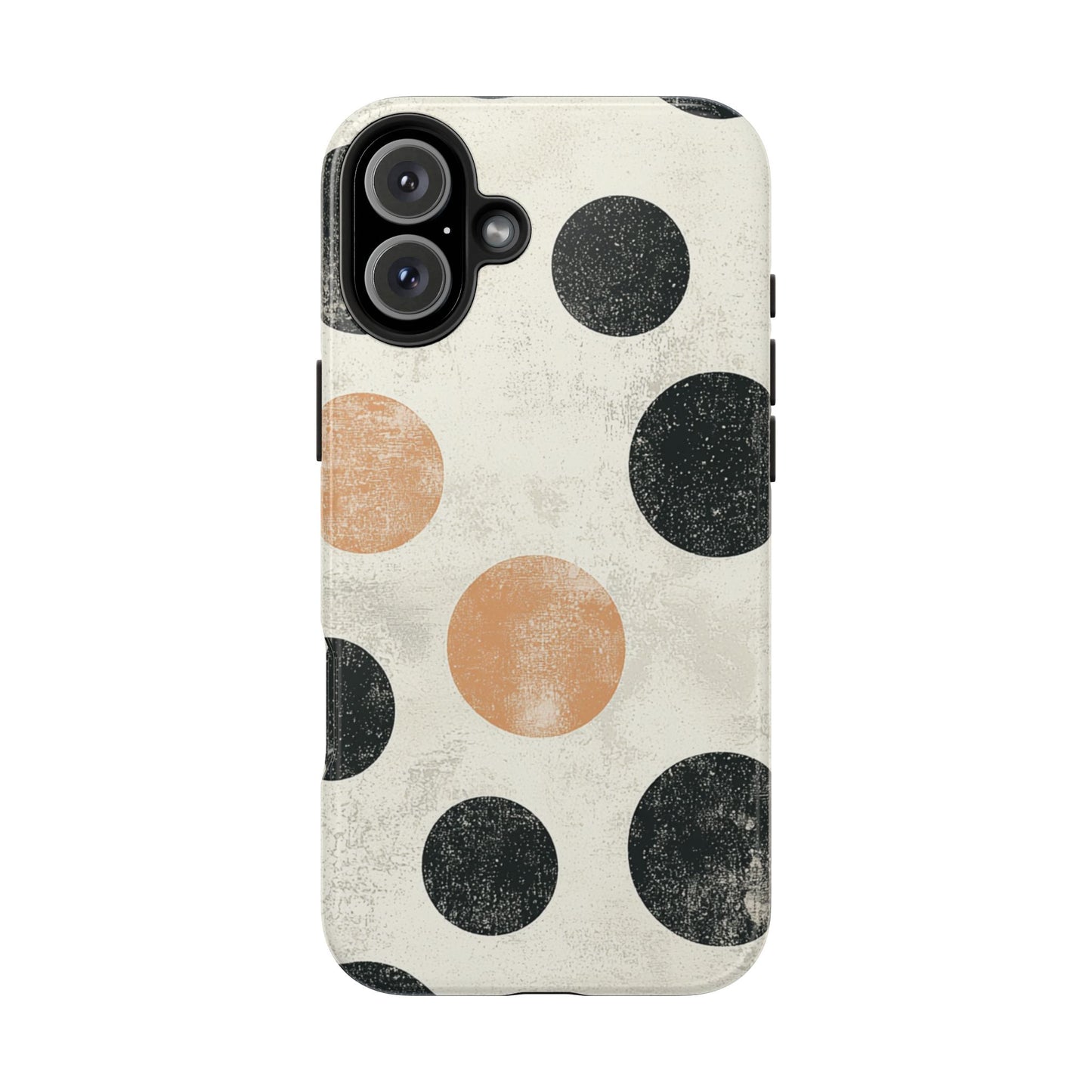 Vintage Polka Dot iPhone Case - Retro Abstract Protective Cover