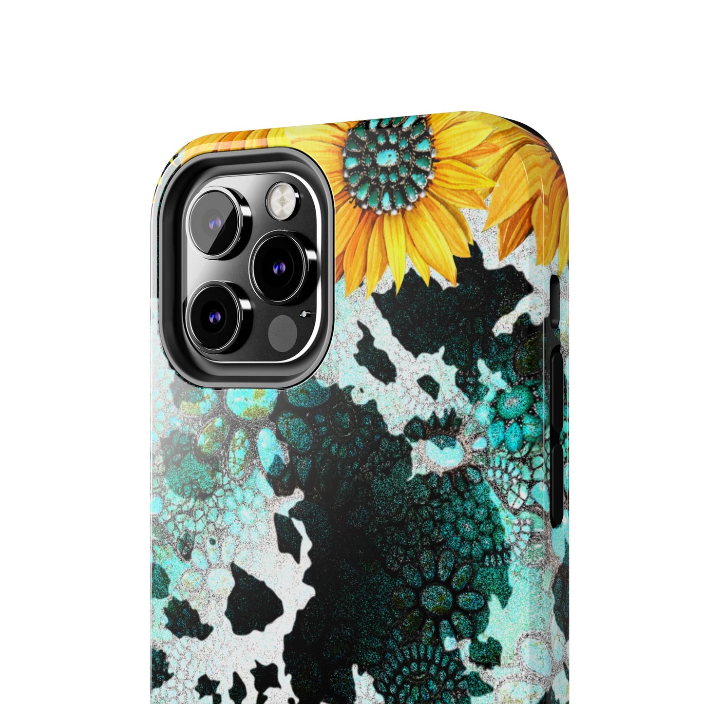 Boho Turquoise Sunflower Lace - iPhone Series Case