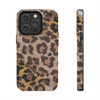 Vintage Distressed Leopard Print - iPhone Series Case